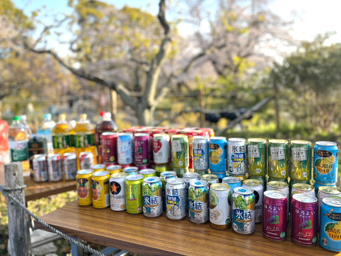お花見準備ドリンク